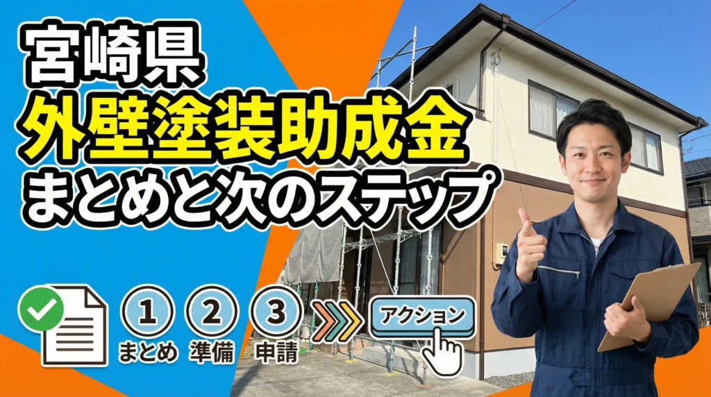宮崎県の外壁塗装助成金まとめと次のステップ