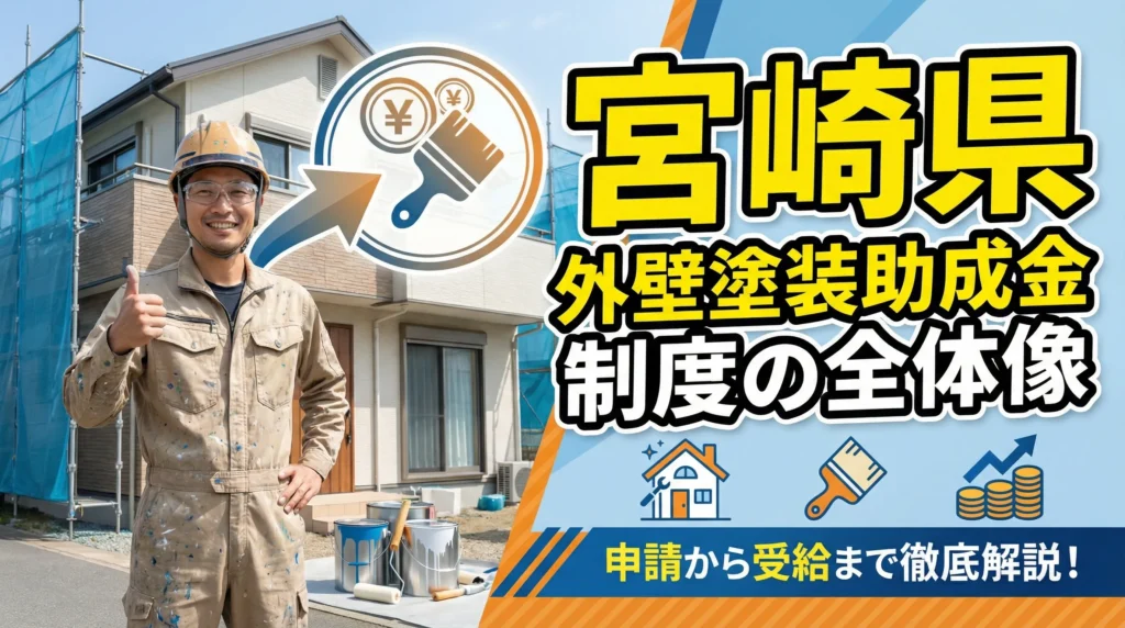 宮崎県の外壁塗装助成金制度の全体像