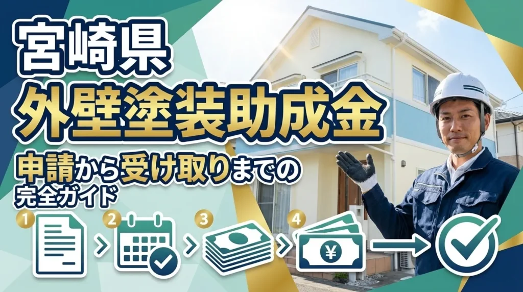 宮崎県の外壁塗装助成金申請から受け取りまでの完全ガイド