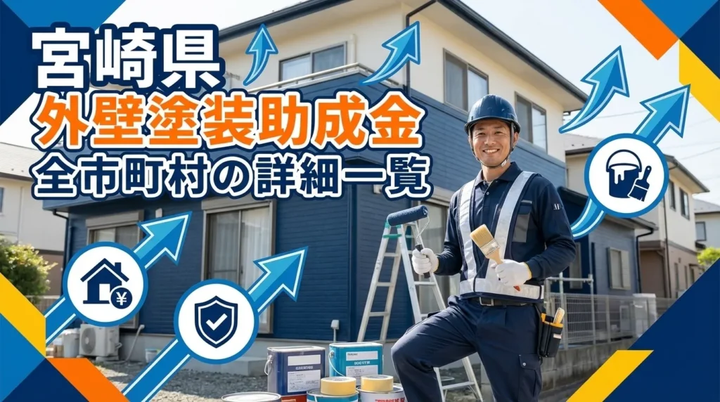 宮崎県内全26市町村の外壁塗装助成金詳細一覧
