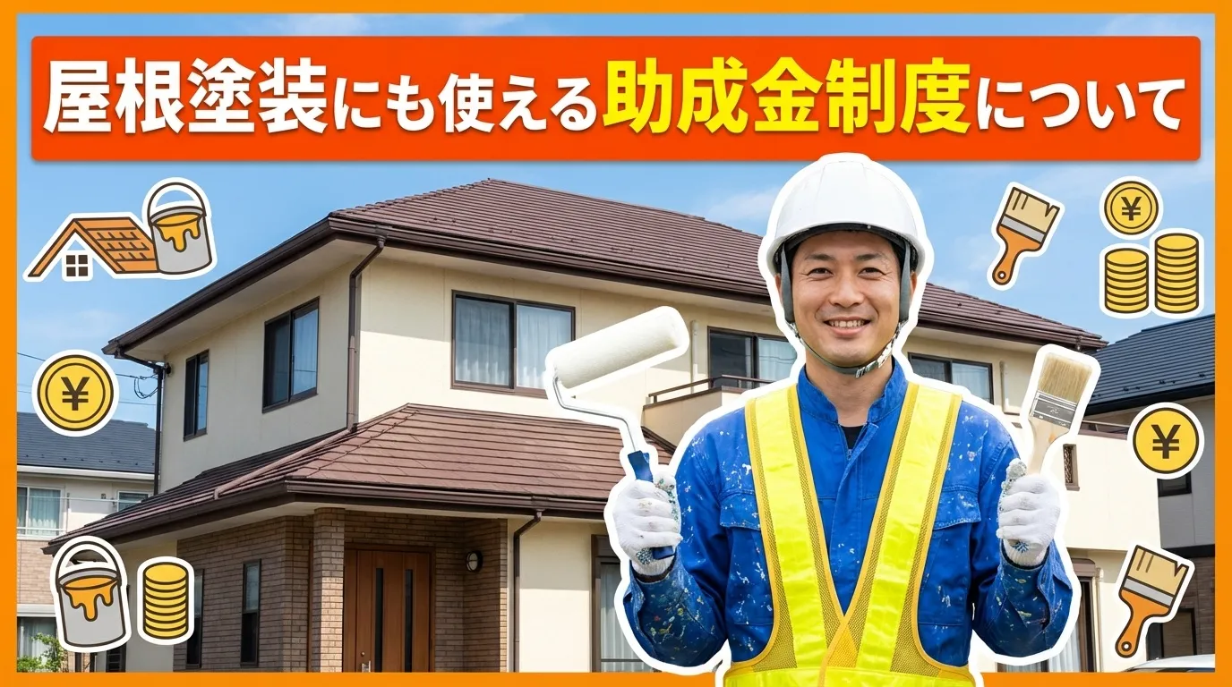 屋根塗装にも使える助成金制度について