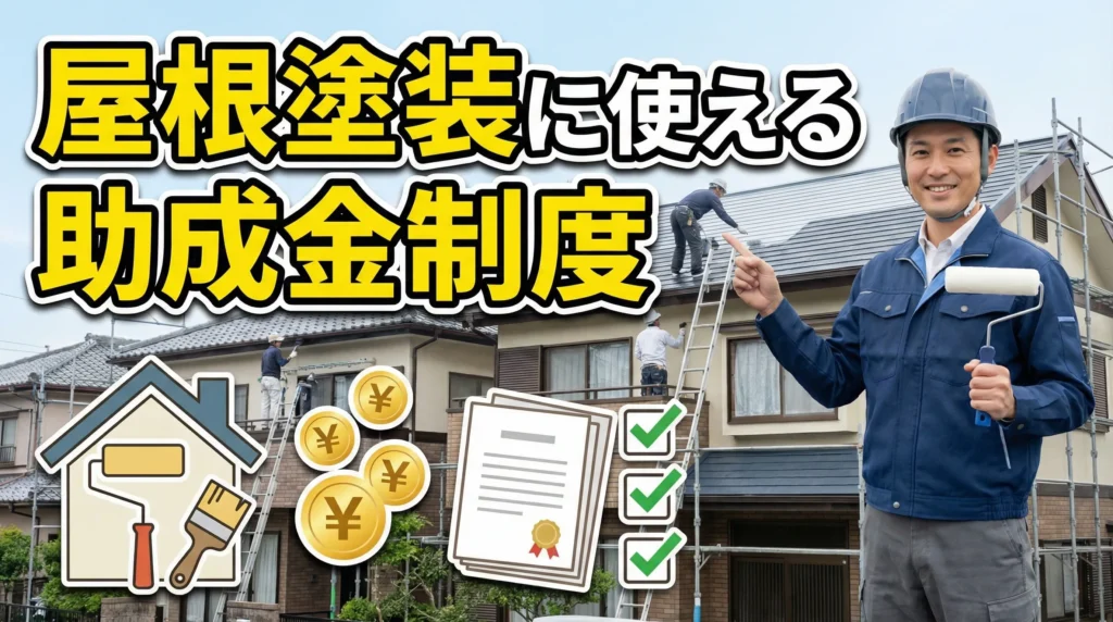 屋根塗装に使える助成金制度