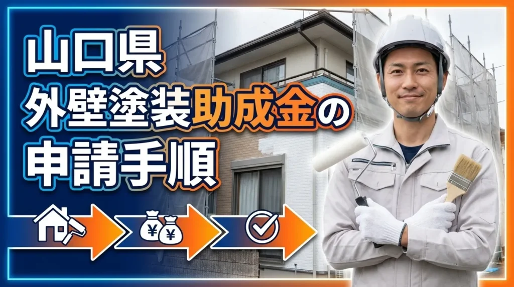 山口県で外壁塗装助成金を申請する手順