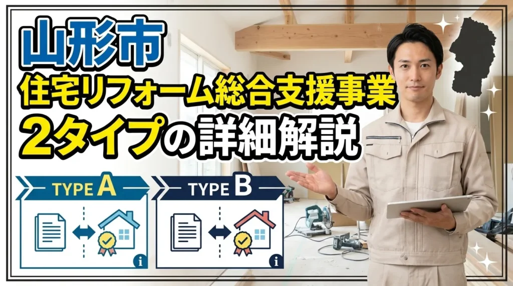 山形市住宅リフォーム総合支援事業 2つのタイプの詳細解説