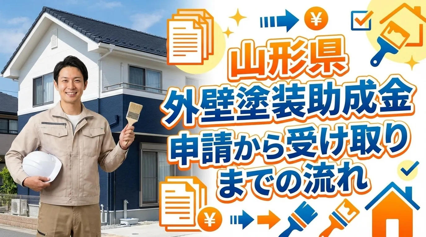 山形県の外壁塗装助成金申請から受け取りまでの完全ガイド