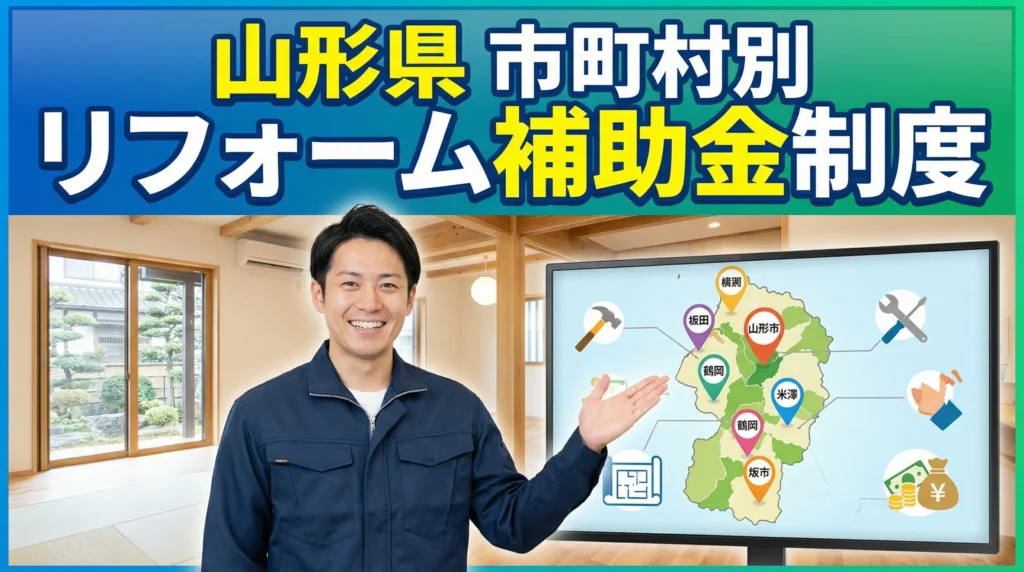 山形県内の市町村別リフォーム補助金制度