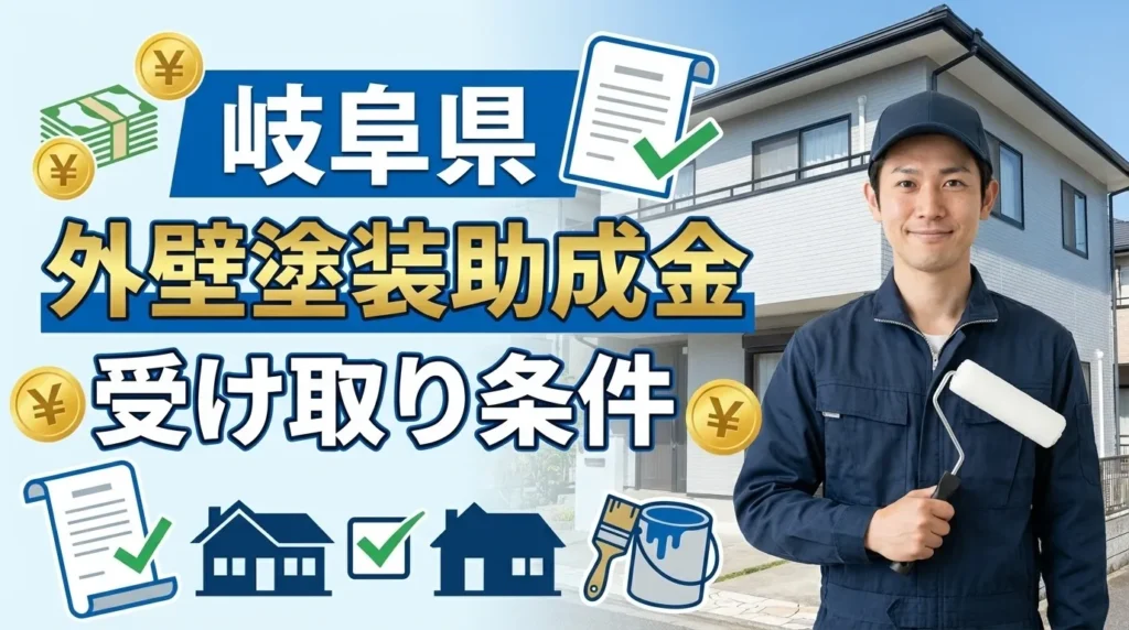 岐阜県で外壁塗装の助成金を受け取るための条件