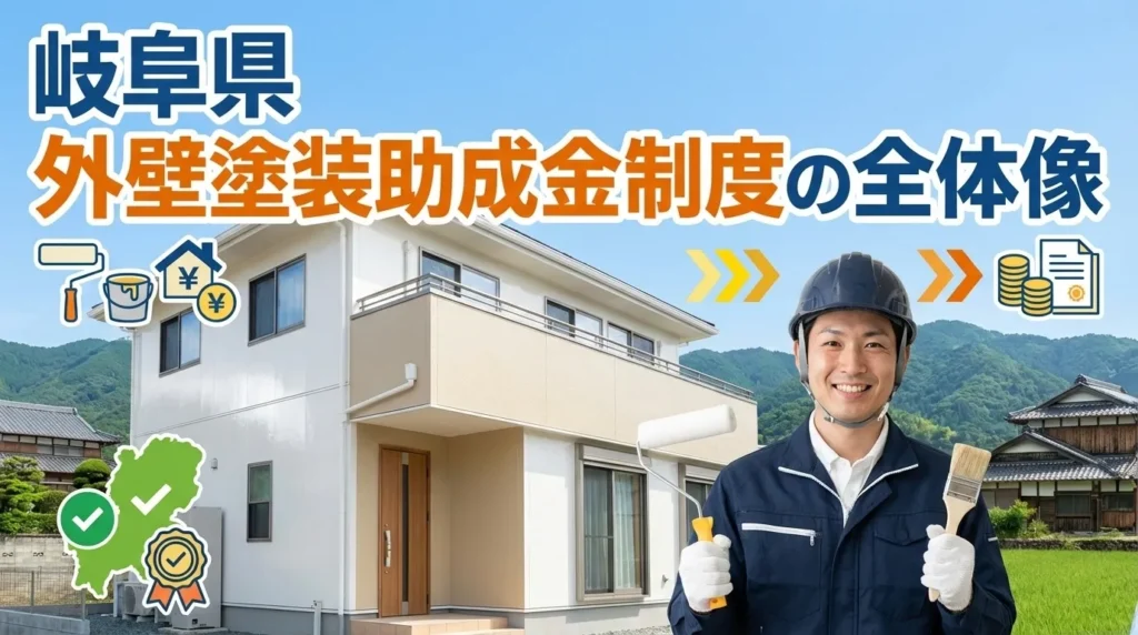岐阜県の外壁塗装助成金制度の全体像