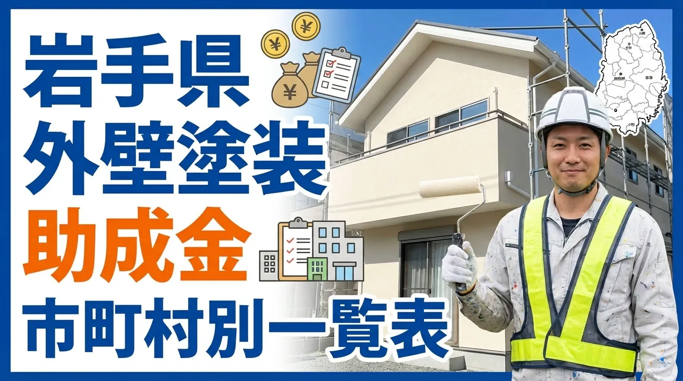 岩手県内33市町村別の外壁塗装助成金一覧表【2025年最新情報】
