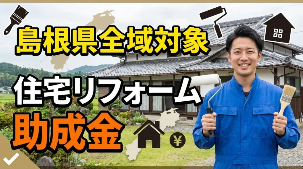 島根県の住宅リフォーム助成金（県全域対象）