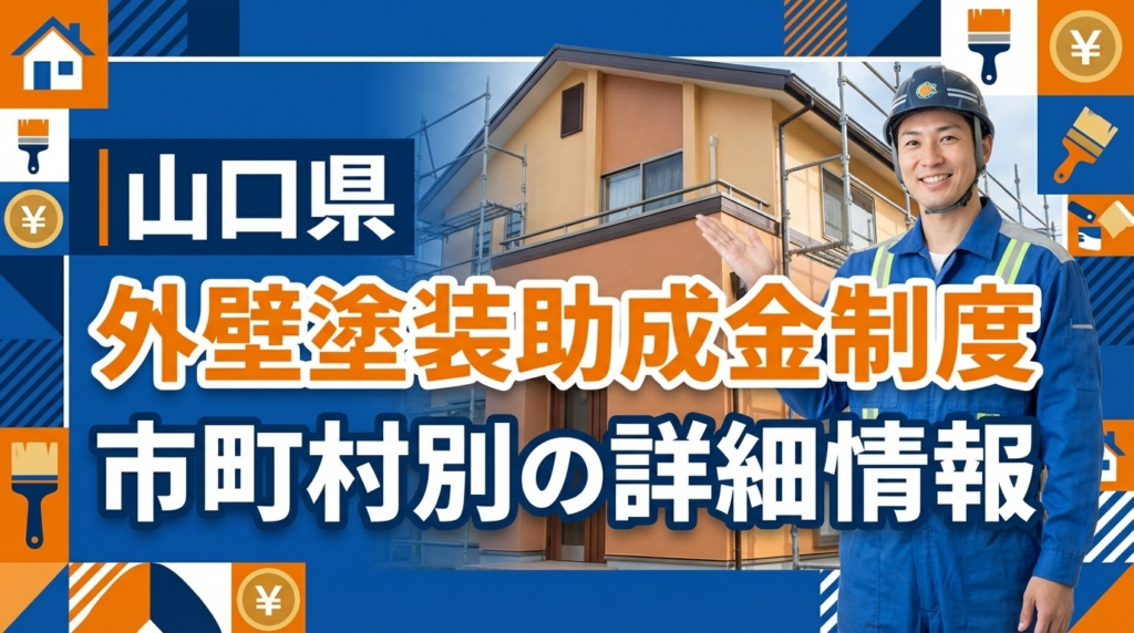 市町村別|山口県の外壁塗装助成金制度の詳細