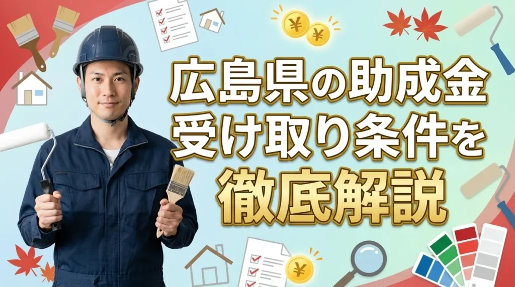 広島県の助成金を受け取るための条件を徹底解説