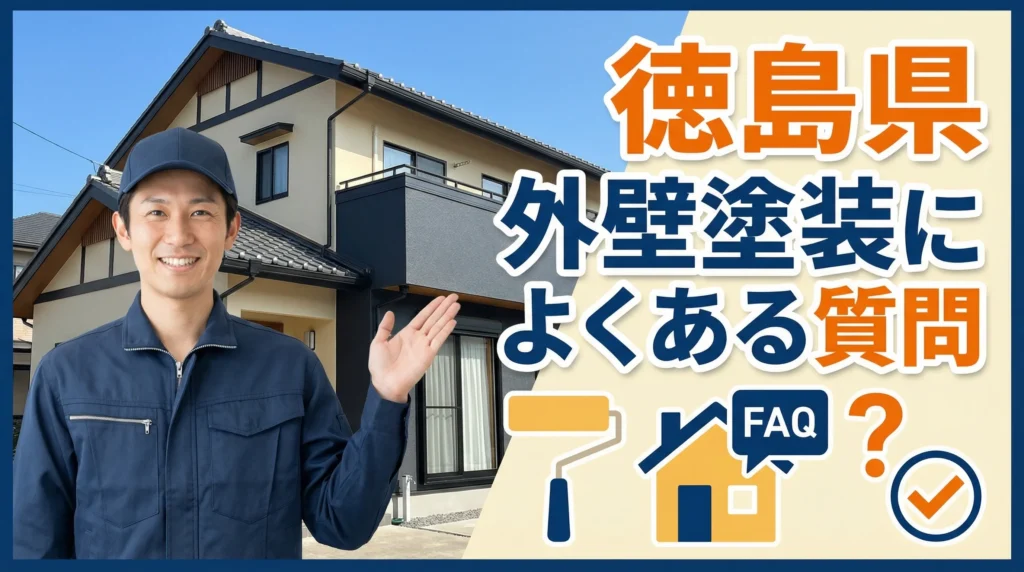 徳島県の外壁塗装に関するよくある質問
