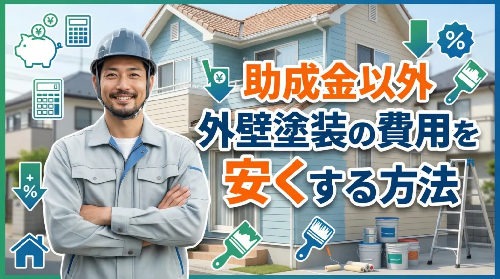 愛媛県で助成金以外に外壁塗装の費用を安くする方法