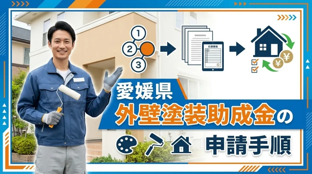 愛媛県で外壁塗装の助成金を申請する手順