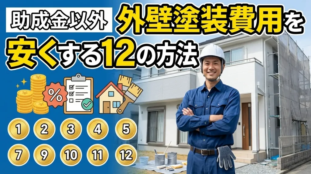 愛知県で助成金以外に外壁塗装の費用を安くする12の方法