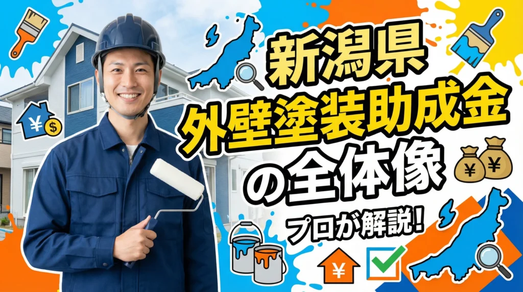 新潟県で外壁塗装に助成金が活用できる市町村の全体像
