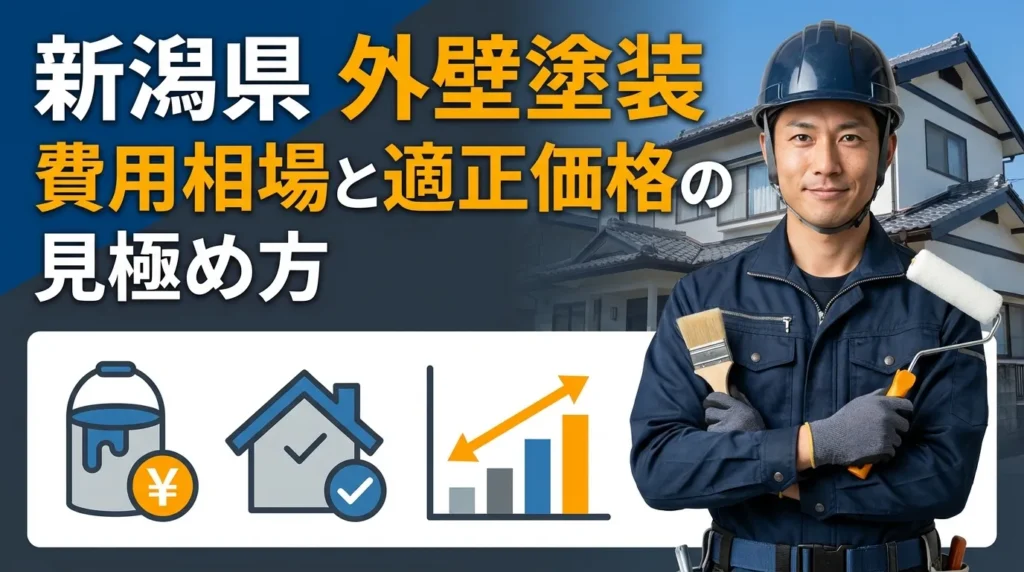 新潟県の外壁塗装費用相場と適正価格の見極め方