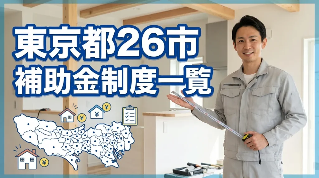 東京都26市の補助金制度一覧