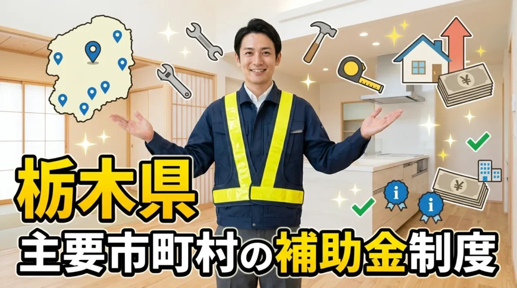 栃木県内主要市町村の詳細な補助制度