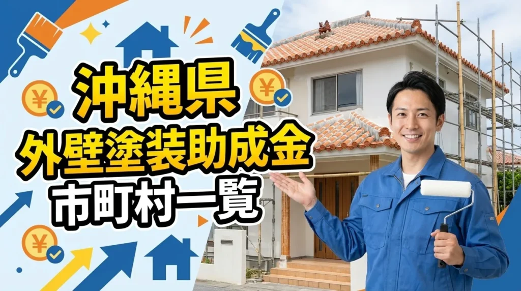 沖縄県で外壁塗装の助成金が使える市町村一覧【2026年最新】