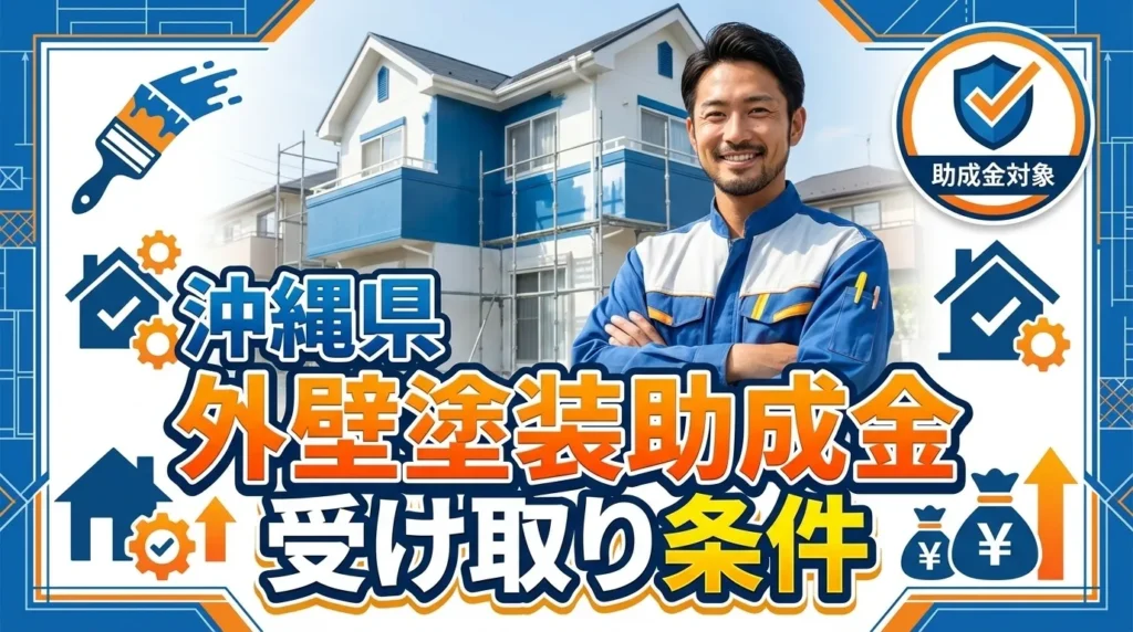 沖縄県で外壁塗装の助成金を受け取るための条件