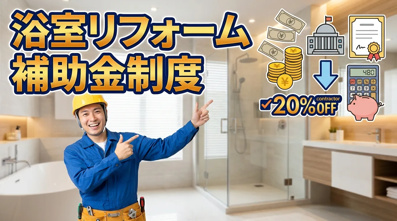 浴室リフォームで活用できる補助金制度
