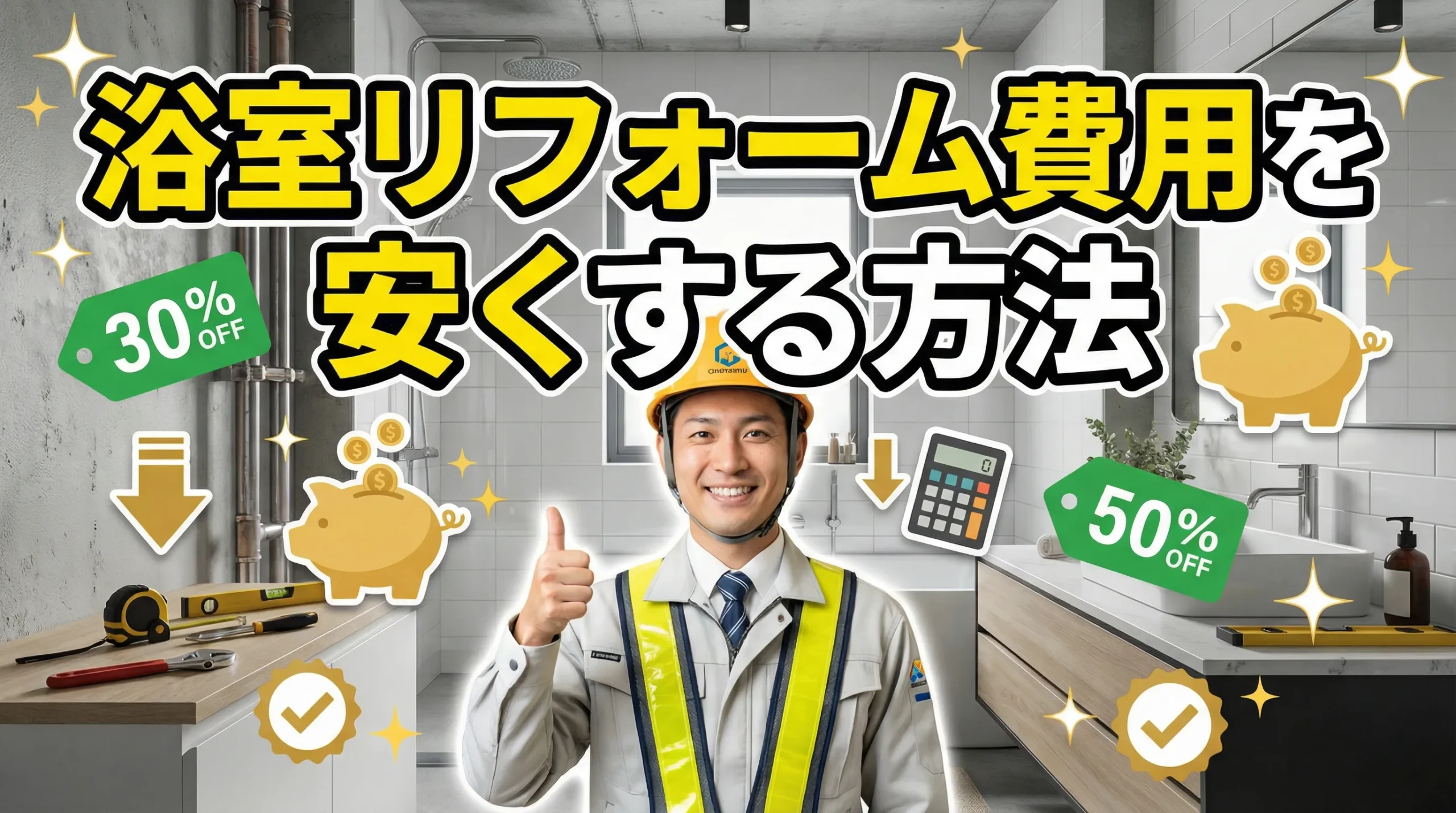 浴室リフォーム費用を安く抑える方法