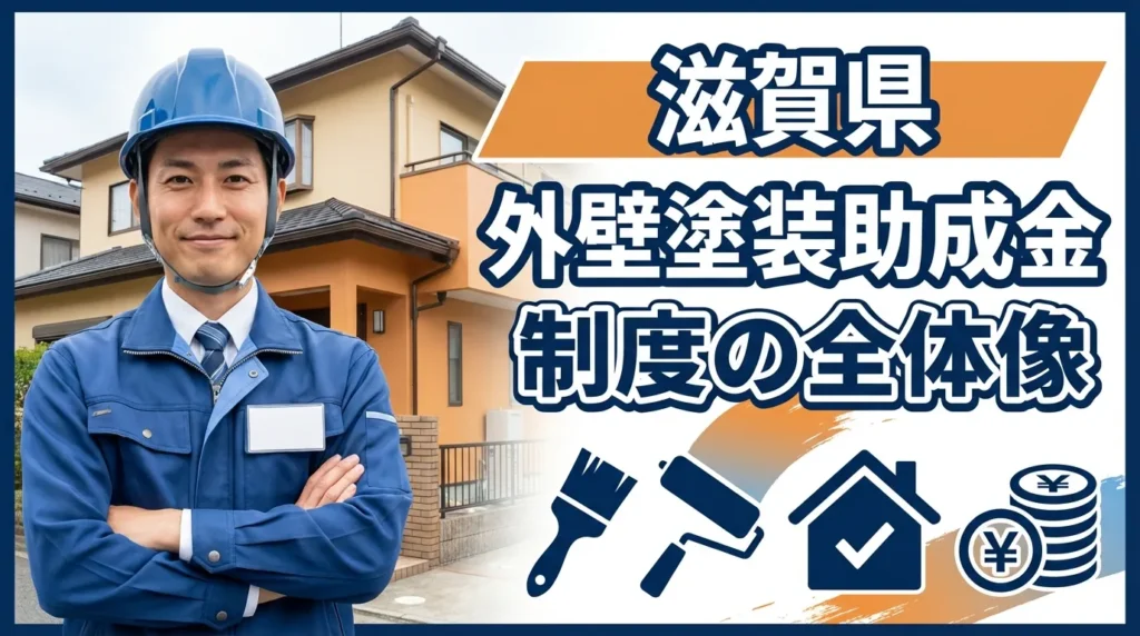 滋賀県で外壁塗装に使える助成金制度の全体像