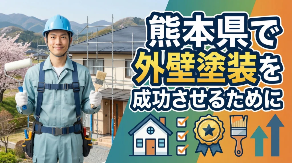 熊本県で外壁塗装を成功させるためのまとめ