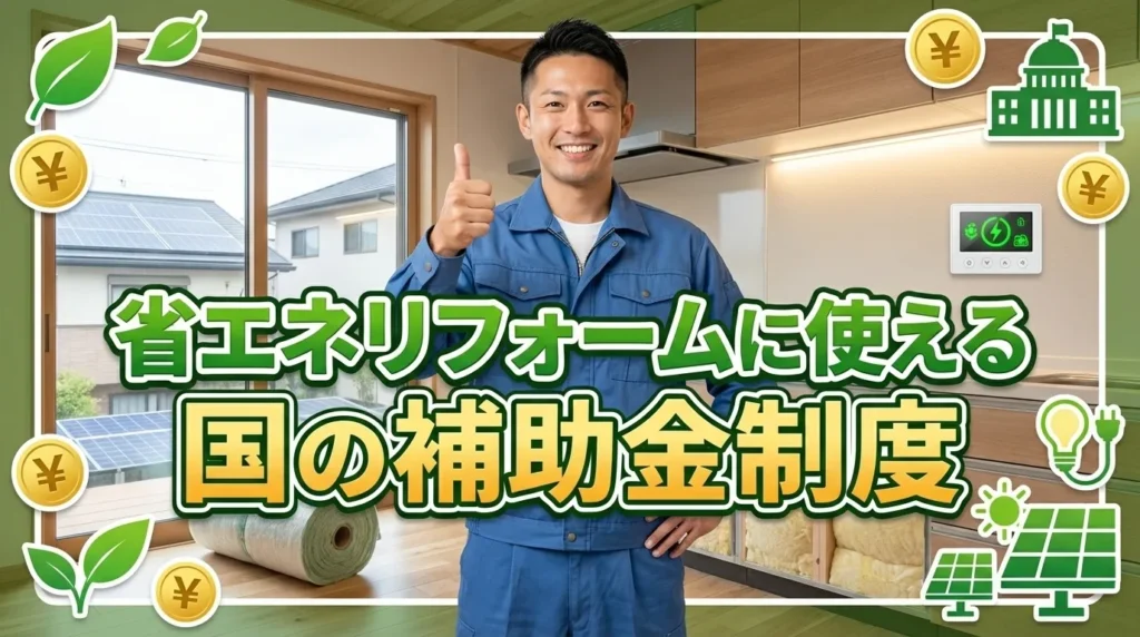 省エネリフォームに使える国の補助金制度