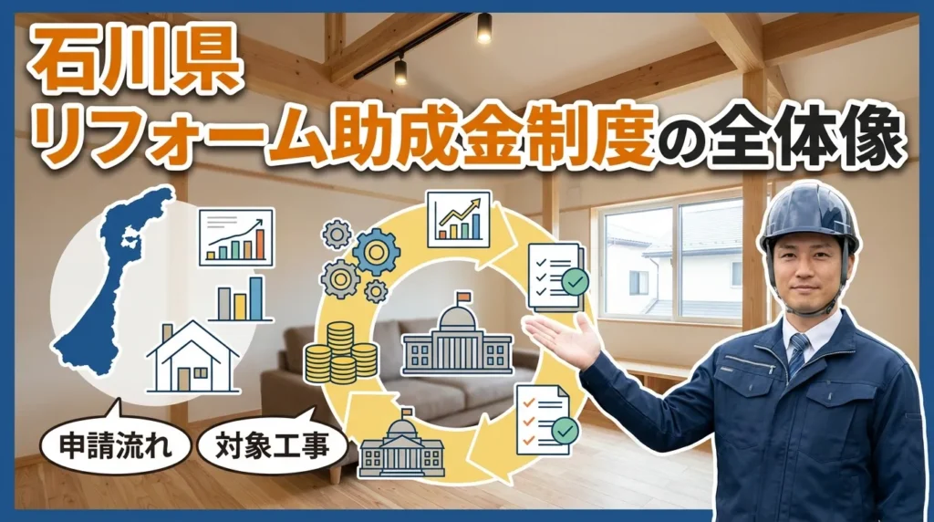 石川県のリフォーム助成金制度の全体像
