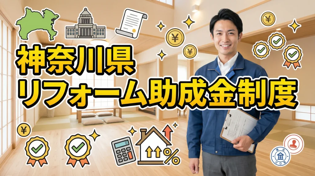神奈川県全域で使える主要なリフォーム助成金制度