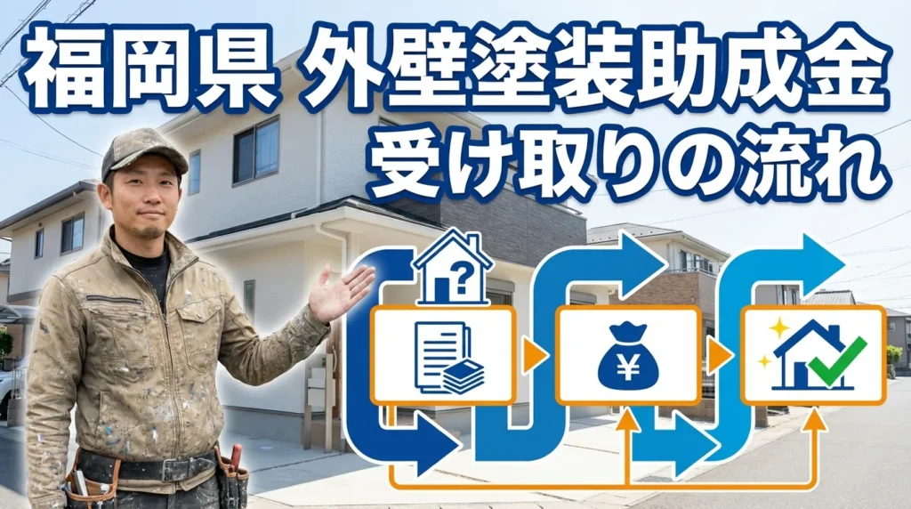 福岡県で外壁塗装助成金を受け取るための流れ