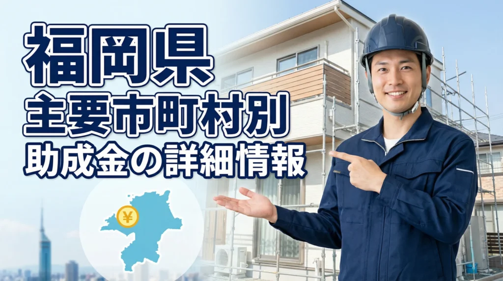 福岡県の主要市町村別助成金詳細情報