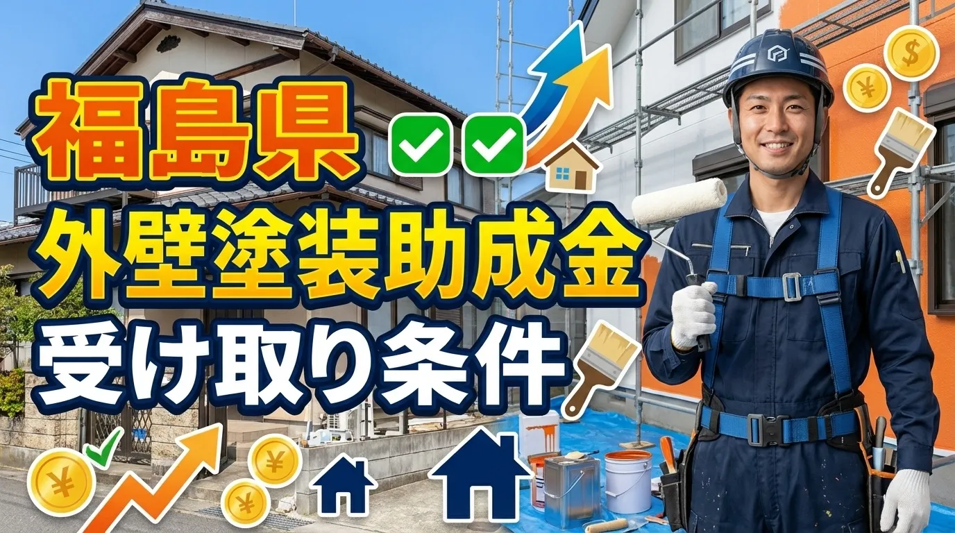 福島県で外壁塗装の助成金を受け取るための条件