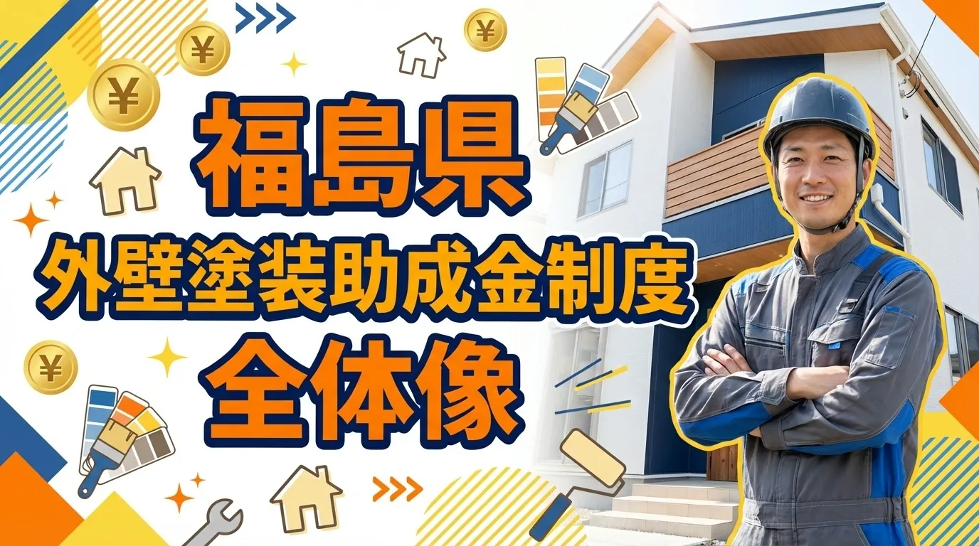 福島県の外壁塗装助成金制度の全体像