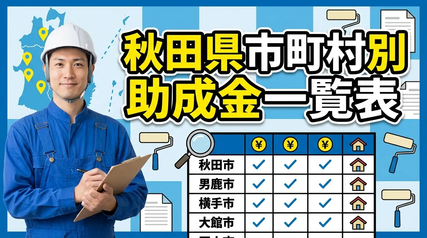 秋田県25市町村別助成金一覧表