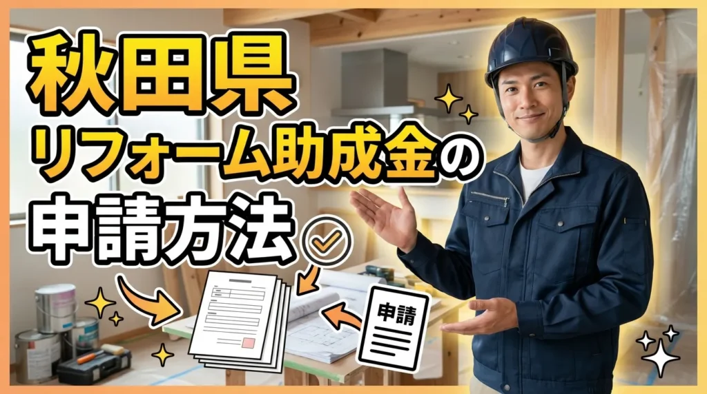 秋田県リフォーム助成金の申請方法