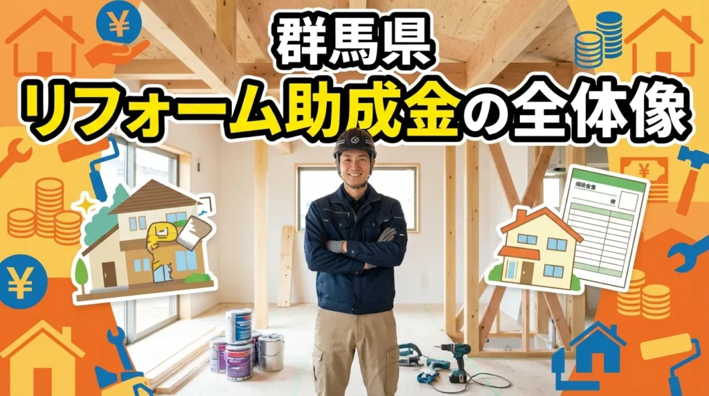 群馬県で使えるリフォーム助成金の全体像