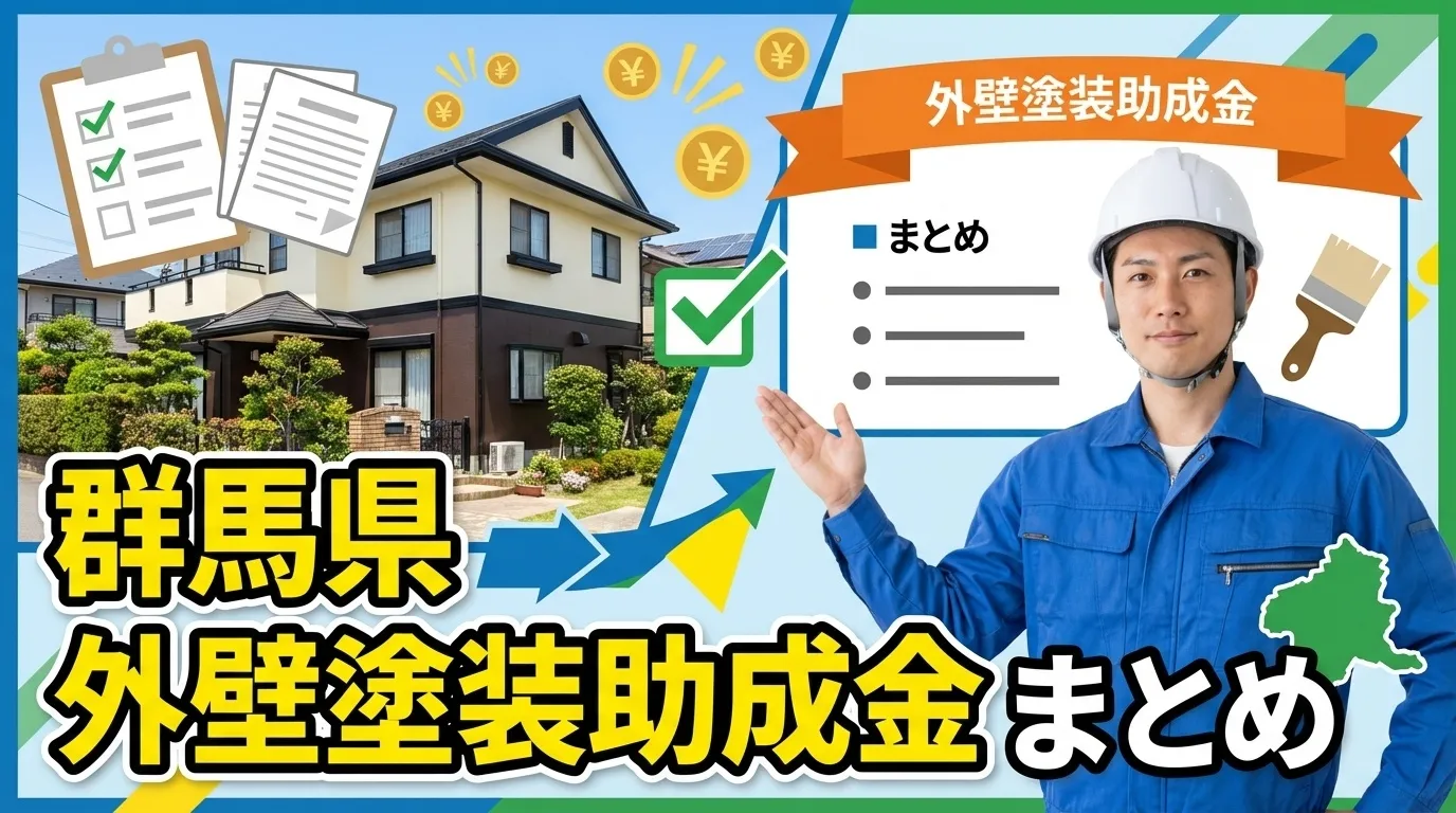 群馬県の外壁塗装助成金についてのまとめ