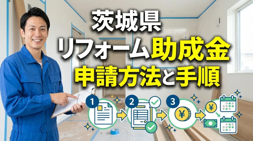 茨城県のリフォーム助成金申請方法と手順