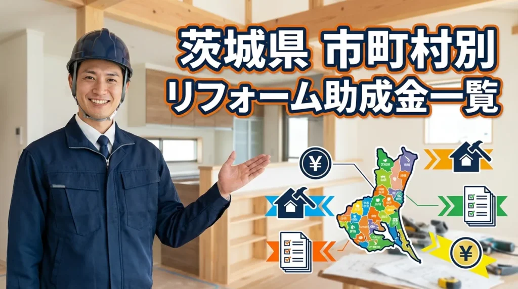 茨城県内44市町村別｜リフォーム助成金一覧