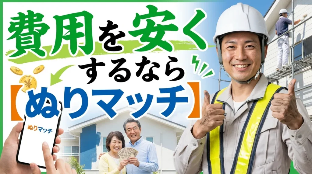 費用を比較して安く抑えたいなら【ぬりマッチ】