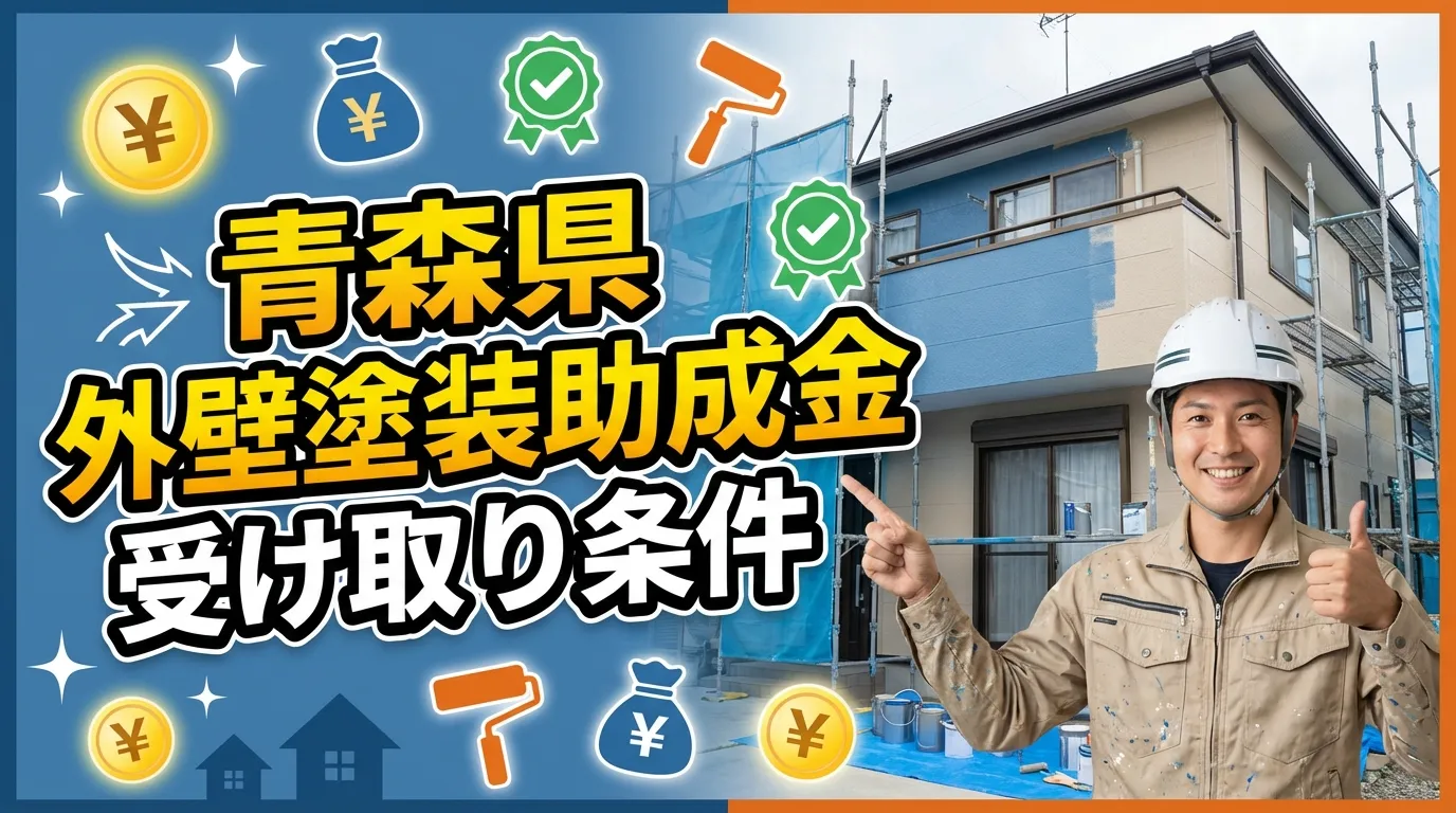 青森県で外壁塗装の助成金を受け取るための重要な条件