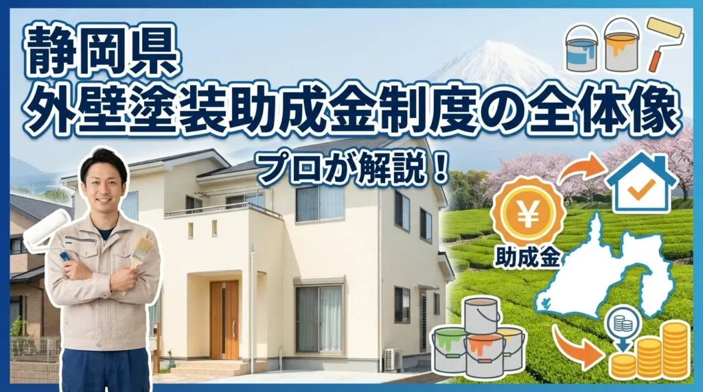 静岡県の外壁塗装助成金制度の全体像