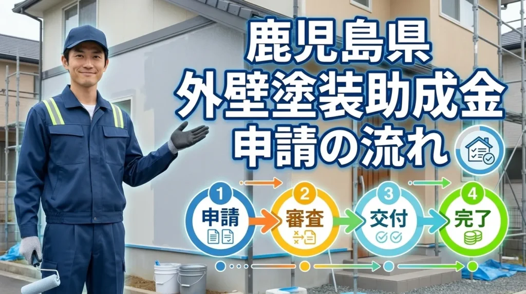 鹿児島県で外壁塗装の助成金を申請する流れ