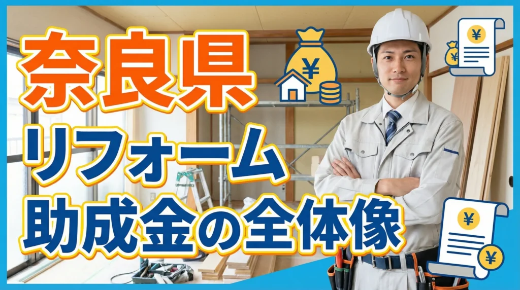 2026年度に利用できる奈良県のリフォーム助成金の全体像