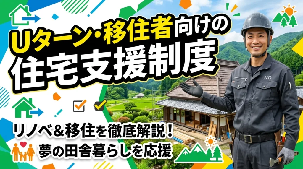 Uターン・移住者向けの住宅支援制度