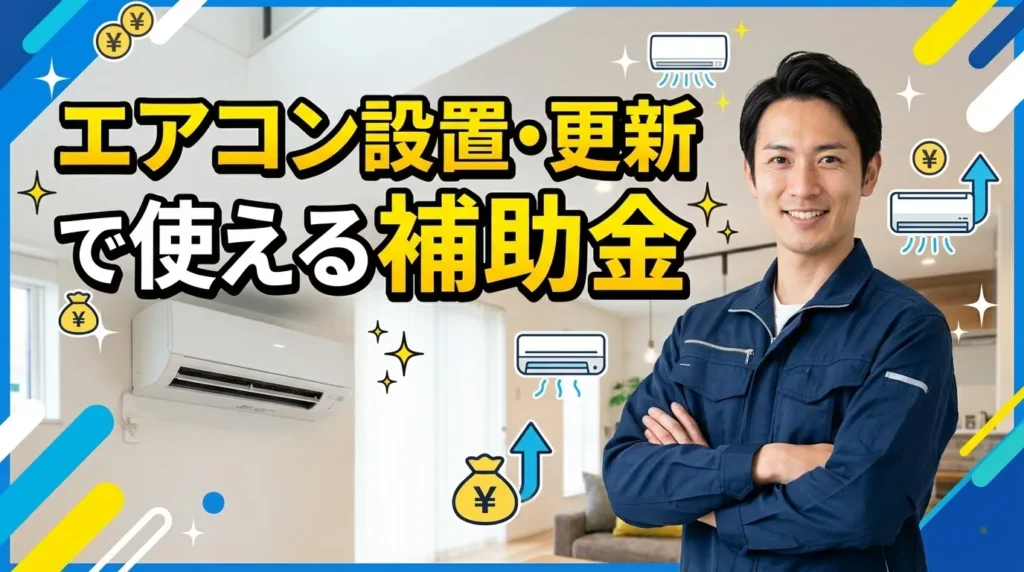 エアコン設置・更新で使える補助金